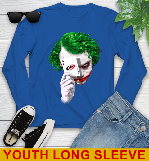 Carolina Hurricanes NHL Hockey Joker Card Shirt Youth Long Sleeve 10