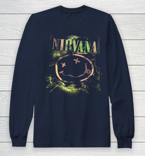 Vintage Nirvanas Smile Design Limited Long Sleeve T-Shirt 2