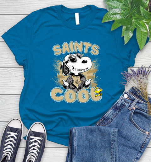 NFL Football New Orleans Saints Cool Snoopy Shirt Women's T-Shirt 8
