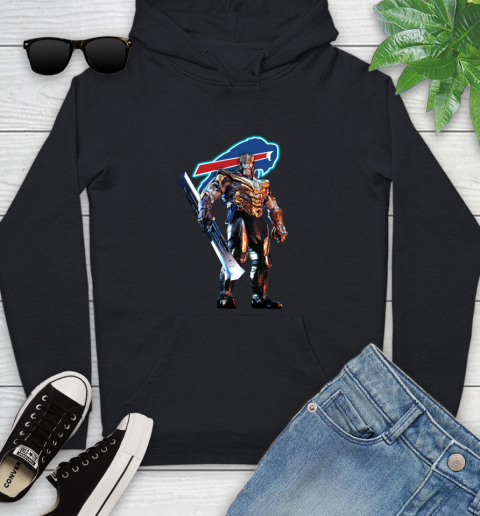 NFL Thanos Gauntlet Avengers Endgame Football Buffalo Bills Youth Hoodie 2