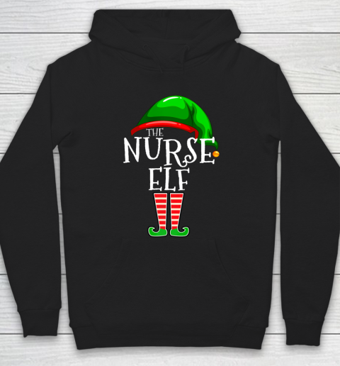 The Nurse Elf Family Matching Group Christmas Gift Funny Hoodie