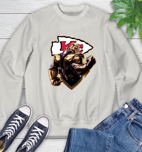NFL Thanos Avengers Endgame Football Sports Kansas City Chiefs Sweatshirt 12