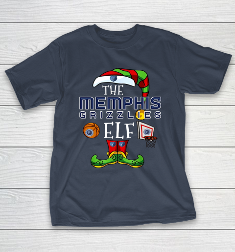 Memphis Grizzlies Christmas ELF Funny NBA T-Shirt 3