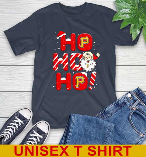 Pittsburgh Pirates MLB Baseball Ho Ho Ho Santa Claus Merry Christmas Shirt T-Shirt 3