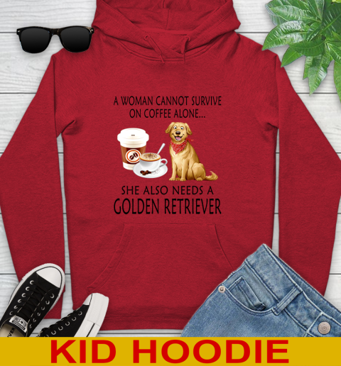 Women cannot survive on coffee alone she also need a GOLDEN tshirt 119