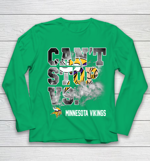 NFL Minnesota Vikings Can't Stop Vs Youth Long Sleeve 4