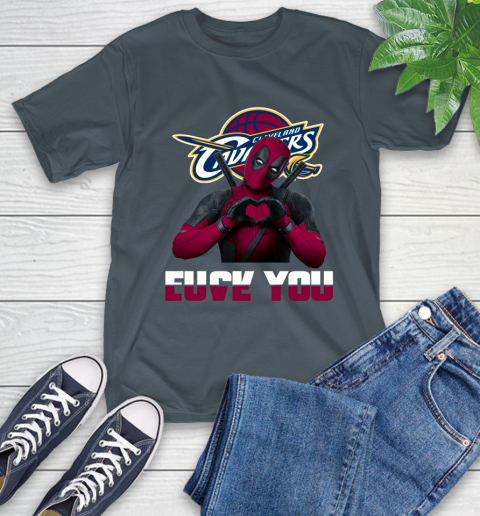 NBA Cleveland Cavaliers Deadpool Love You Fuck You Basketball Sports T-Shirt 10