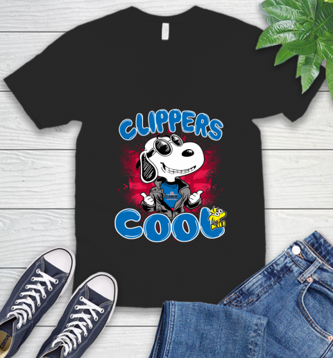NBA Basketball LA Clippers Cool Snoopy Shirt V-Neck T-Shirt