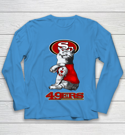 NFL Football My Cat Loves San Francisco 49ers Youth Long Sleeve 5
