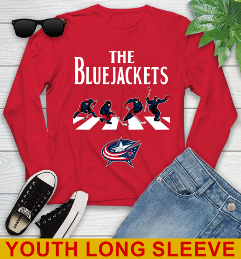 NHL Hockey Columbus Blue Jackets The Beatles Rock Band Shirt Youth Long Sleeve 11