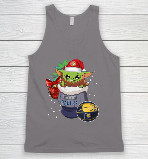 Indiana Pacers Christmas Baby Yoda Star Wars Funny Happy NBA Tank Top 7