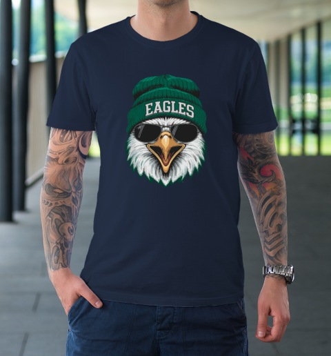 Cool Face Eagles With Sunglasses Vintage Funny T-Shirt 2