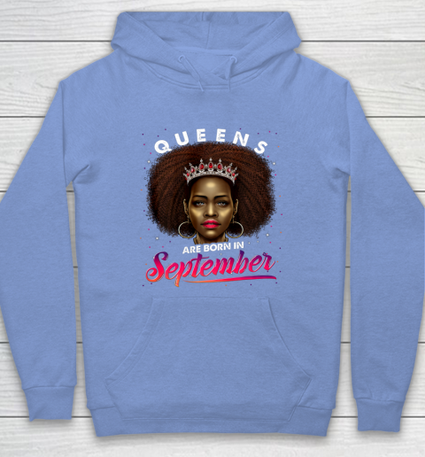 Queens Born September Shirt Black Girl Virgo Libra Birthday Hoodie 8