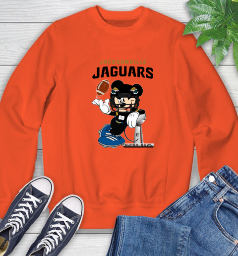 NFL Jacksonville Jaguars Mickey Mouse Disney Super Bowl Football T Shirt Sweatshirt 4
