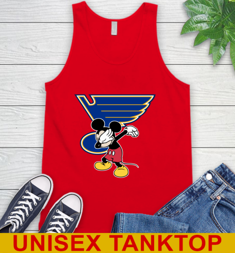 St.Louis Blues NHL Hockey Dabbing Mickey Disney Sports Tank Top 6