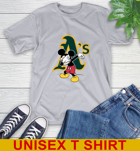 Oakland Athletics MLB Baseball Dabbing Mickey Disney Sports T-Shirt 6