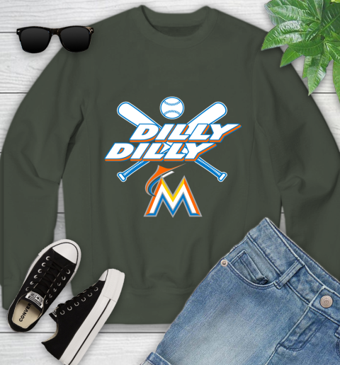MLB Miami Marlins Dilly Dilly Baseball Sports Youth Sweatshirt 10