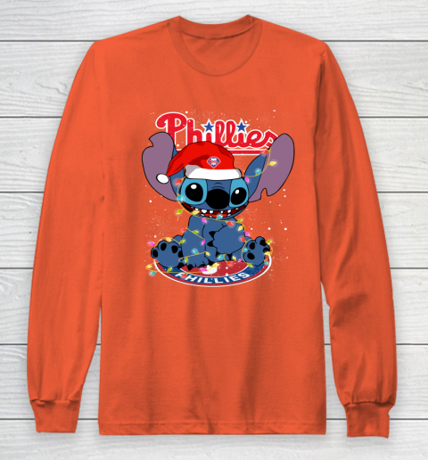 Philadelphia Phillies MLB noel stitch Baseball Christmas Long Sleeve T-Shirt 3