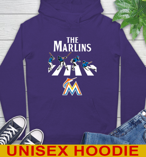 MLB Baseball Miami Marlins The Beatles Rock Band Shirt Hoodie 5