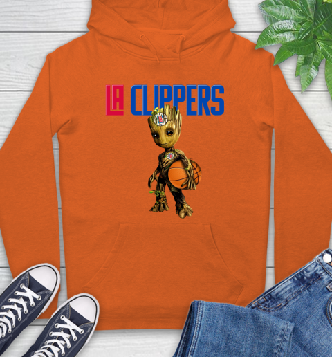 LA Clippers NBA Basketball Groot Marvel Guardians Of The Galaxy Hoodie 5