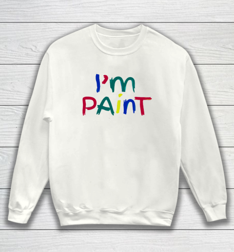 I Heart Love To Finger Paint Couple Valentine I'm Paint Sweatshirt