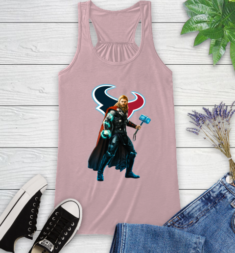 NFL Thor Avengers Endgame Football Houston Texans Racerback Tank 11