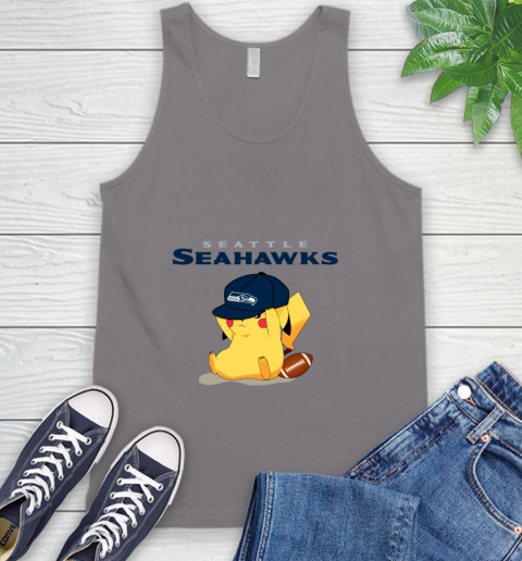NFL Pikachu Football Seattle Seahawks Tank Top 7