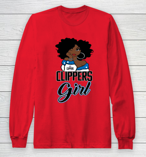 LA Clippers Girl NBA Long Sleeve T-Shirt 10