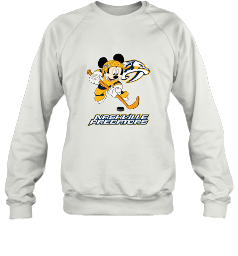 NHL Hockey Mickey Mouse Team Nashville Predators Sweatshirt