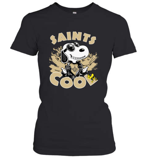 New Orleans Saints Snoopy Joe Cool We're Awesome Women's T-Shirt