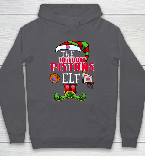 Detroit Pistons Christmas ELF Funny NBA Hoodie 4