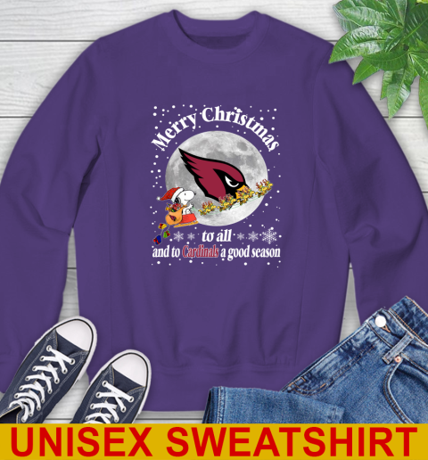 Arizona Cardinals Merry Christmas To All And To Cardinals A Good Season NFL Football Sports Sweatshirt 4
