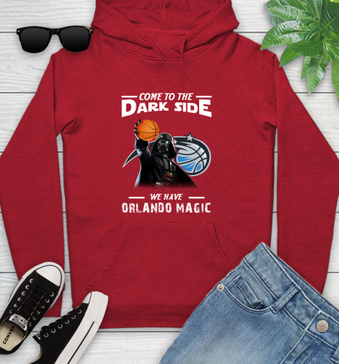 NBA Come To The Dark Side We Have Orlando Magic Star Wars Darth Vader Basketball Youth Hoodie 12