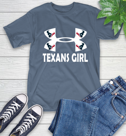 NFL Houston Texans Girl Under Armour Football Sports T-Shirt 8