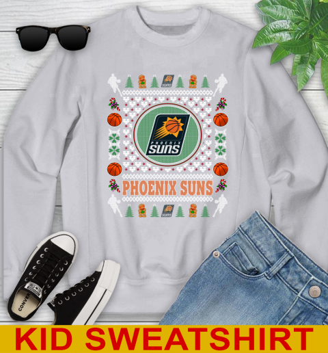 Phoenix Suns Merry Christmas NBA Basketball Loyal Fan Youth Sweatshirt 3