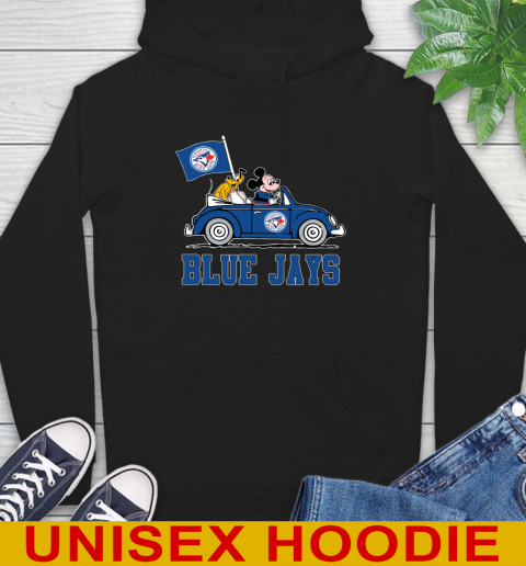 MLB Baseball Toronto Blue Jays Pluto Mickey Driving Disney Shirt Hoodie 2