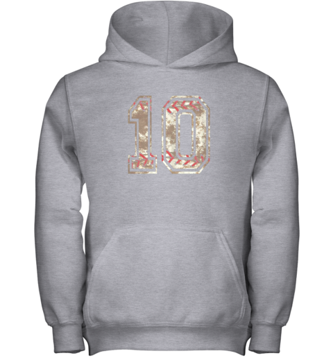 rnd1 baseball jersey number 10 vintage distressed youth hoodie 43 front sport grey