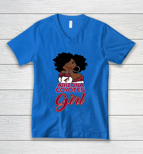 Arizona Coyotes Girl NHL V-Neck T-Shirt 6