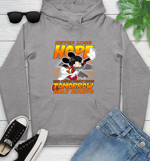 Atlanta Falcons NFL Football Mickey Disney Never Lose Hope (1) Youth Hoodie 6