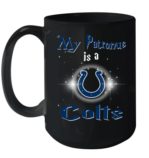 NFL Football Harry Potter My Patronus Is A Indianapolis Colts Ceramic Mug 15oz