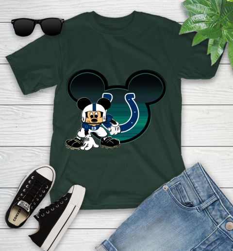 NFL Indianapolis Colts Mickey Mouse Disney Football T Shirt Youth T-Shirt 5