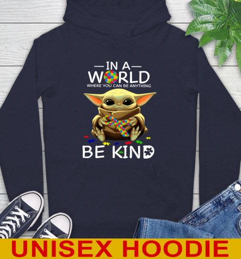 In The World Where You Can Be Anything Be Kind Autism Baby Yoda Shirts 15