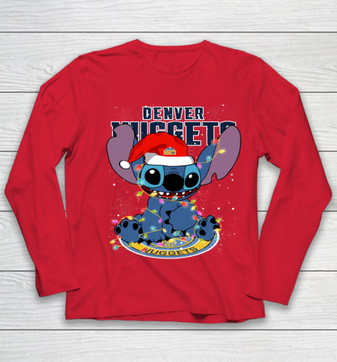 Denver Nuggets NBA noel stitch Basketball Christmas Youth Long Sleeve 7