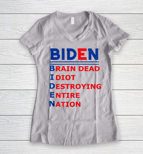 Republicans voter Anti Joe Biden Women's V-Neck T-Shirt