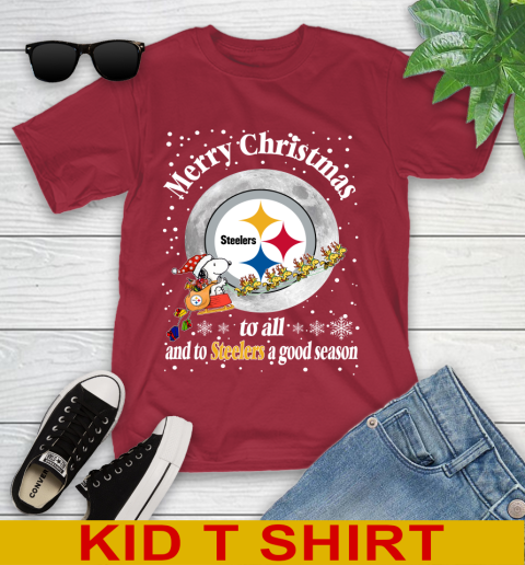 Pittsburgh Steelers Merry Christmas To All And To Steelers A Good Season NFL Football Sports Youth T-Shirt 12