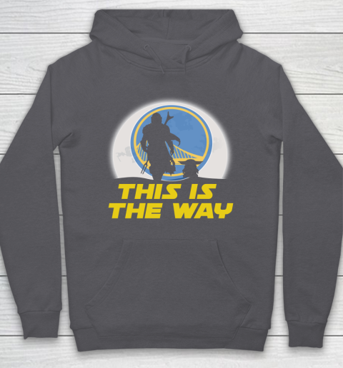 Golden State Warriors NBA Basketball Star Wars Yoda And Mandalorian This Is The Way Hoodie 4