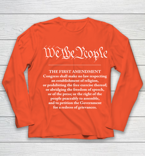 We The People  First Amendment Youth Long Sleeve 3