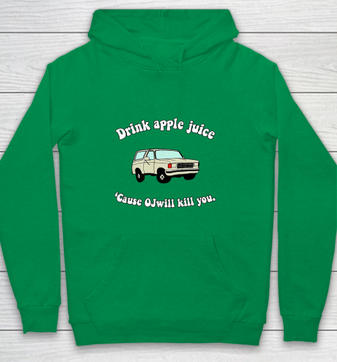 Drink Apple Juice Funny Youth Hoodie 4