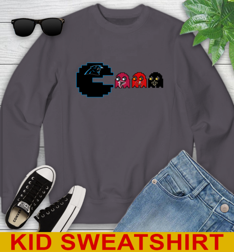Carolina Panthers NFL Football Pac Man Champion Youth Sweatshirt 6