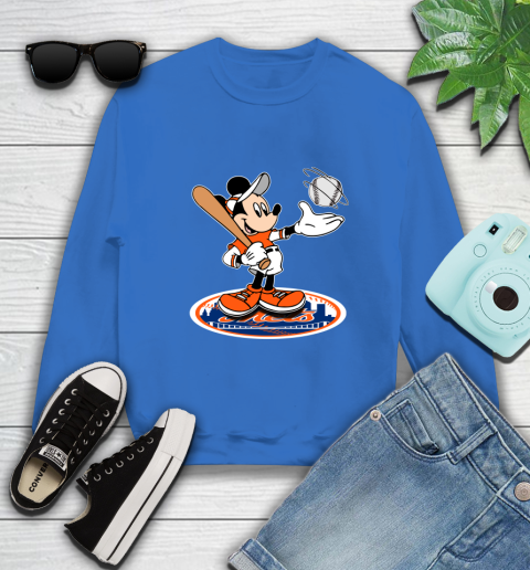 MLB Baseball New York Mets Cheerful Mickey Disney Shirt Sweatshirt 9
